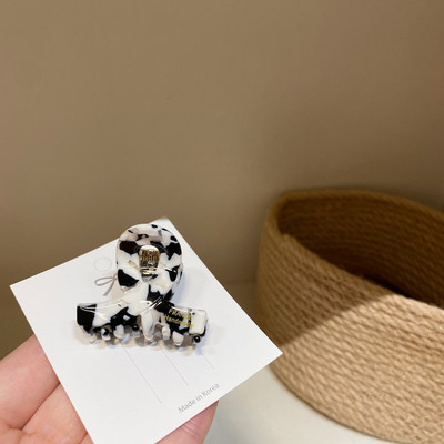 HUANZHI Vintage coreeană drăguț acetat ace de păr jumătate de păr prinde breton clemă de prindere mini clemă rechin pentru femei fete accesoriu de păr