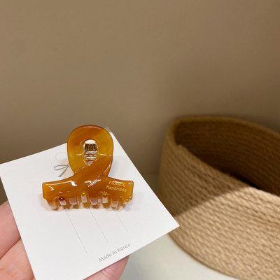 HUANZHI Vintage coreeană drăguț acetat ace de păr jumătate de păr prinde breton clemă de prindere mini clemă rechin pentru femei fete accesoriu de păr