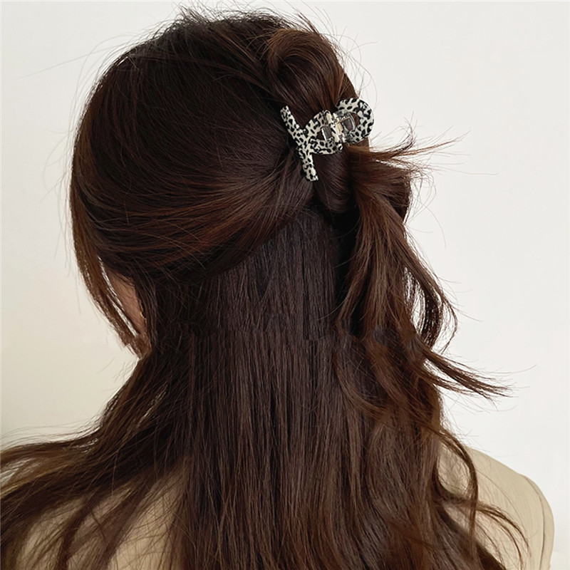 HUANZHI Vintage coreeană drăguț acetat ace de păr jumătate de păr prinde breton clemă de prindere mini clemă rechin pentru femei fete accesoriu de păr