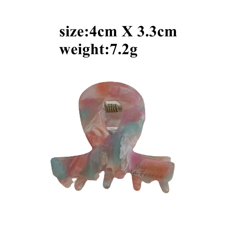 HUANZHI Vintage coreeană drăguț acetat ace de păr jumătate de păr prinde breton clemă de prindere mini clemă rechin pentru femei fete accesoriu de păr