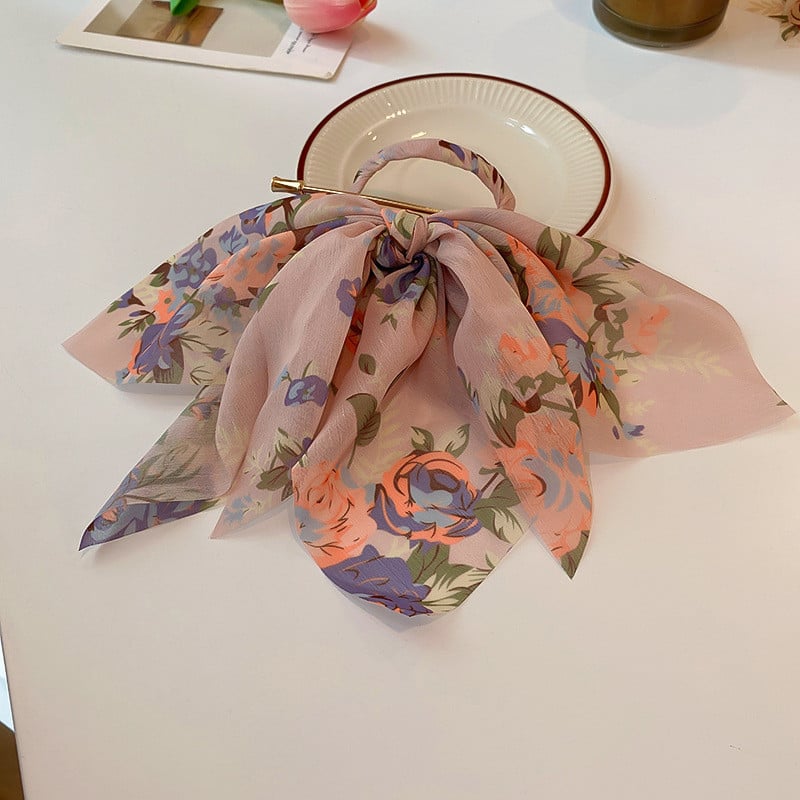 Kínai stílusú szalagos hajkapcsok női nyomdászat hajtű lányoknak Elegáns női fejfedő jelmez Hanfu hajkiegészítők