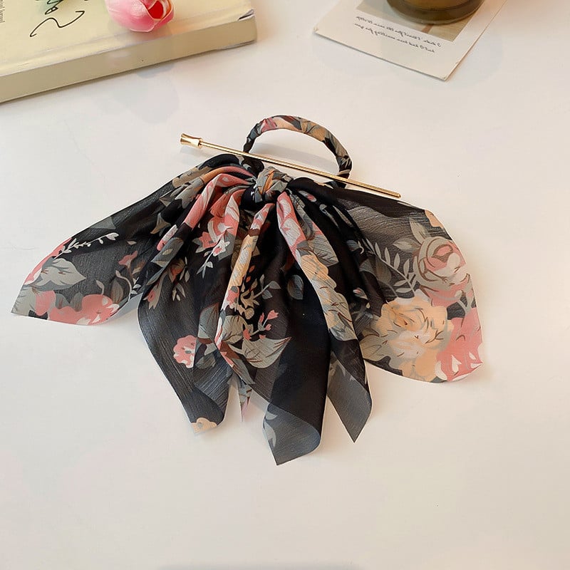 Kínai stílusú szalagos hajkapcsok női nyomdászat hajtű lányoknak Elegáns női fejfedő jelmez Hanfu hajkiegészítők