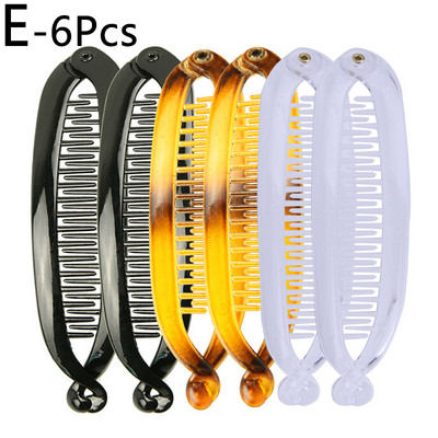 Agrafe de păr cu banane la modă Agrafe cu gheare de păr Agrafe cu banane de înaltă calitate Set de pieptene pentru femei Accesorii de păr elegante pentru ac de nuntă