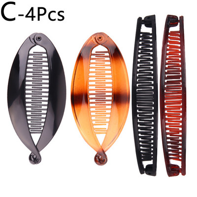 Agrafe de păr cu banane la modă Agrafe cu gheare de păr Agrafe cu banane de înaltă calitate Set de pieptene pentru femei Accesorii de păr elegante pentru ac de nuntă