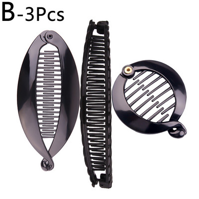 Agrafe de păr cu banane la modă Agrafe cu gheare de păr Agrafe cu banane de înaltă calitate Set de pieptene pentru femei Accesorii de păr elegante pentru ac de nuntă