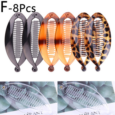 Agrafe de păr cu banane la modă Agrafe cu gheare de păr Agrafe cu banane de înaltă calitate Set de pieptene pentru femei Accesorii de păr elegante pentru ac de nuntă