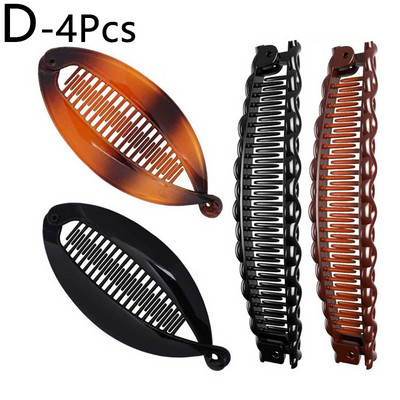 Agrafe de păr cu banane la modă Agrafe cu gheare de păr Agrafe cu banane de înaltă calitate Set de pieptene pentru femei Accesorii de păr elegante pentru ac de nuntă