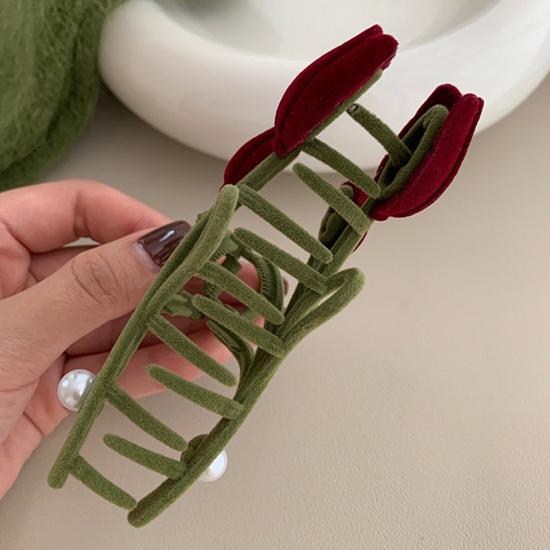 Nove ženske tulipani, cvijet, kopče za kosu, kopče za djevojke, imitacija bisera, kopče za rep, modna pokrivala za kosu, dodaci za kosu