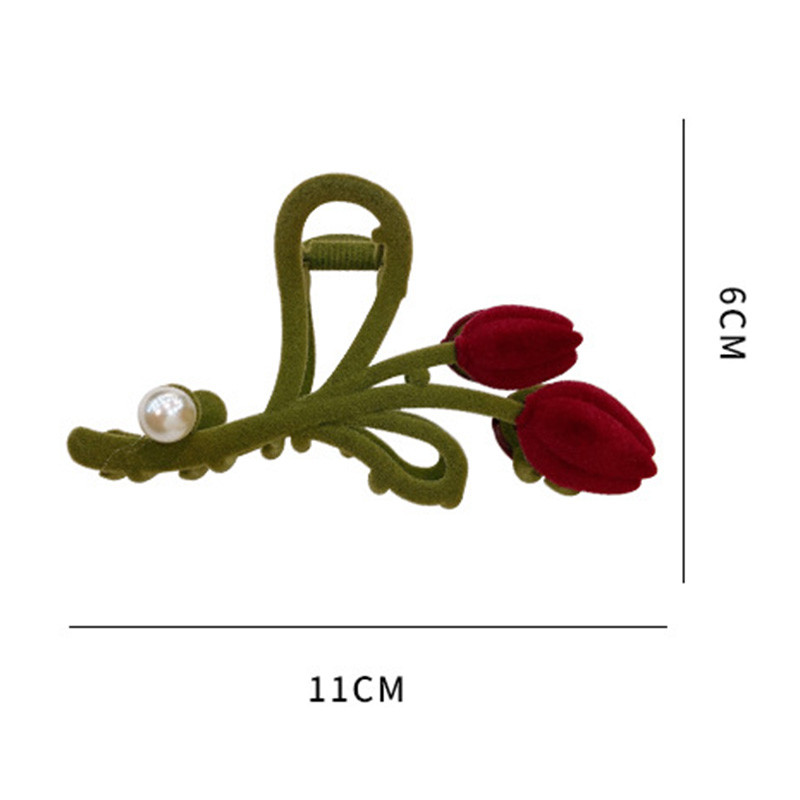 Nove ženske tulipani, cvijet, kopče za kosu, kopče za djevojke, imitacija bisera, kopče za rep, modna pokrivala za kosu, dodaci za kosu