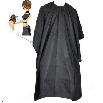 Μαύρες αδιάβροχες κάπες κομμωτηρίου Barber Wai Cloth Salon Supply Hair Styling Shawl Επαγγελματική κάπα για κούρεμα