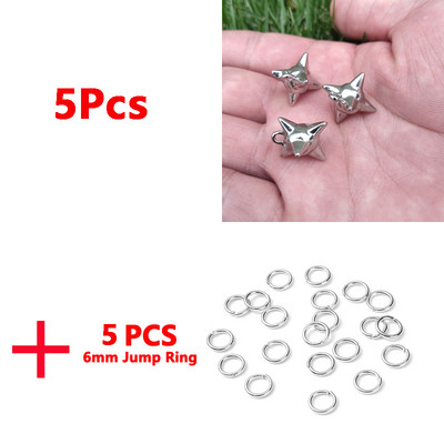 WZNB 8Pcs Legure Thorns Charms Čvrsta kuglasta geometrija Privjesak za hip hop Izrada nalaza za nakit Diy Ogrlice Dodaci za narukvice