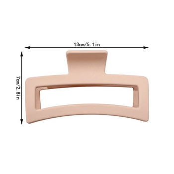 Модни извънгабаритни Матирани Големи щипки за коса с раци, нокти за жени, момичета, елегантни аксесоари за коса, скоби за коса, щипки за коса, шноли, шапки