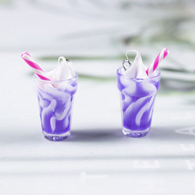 10 bucăți 18 mm înghețată rășină brelocuri bricolaj descoperiri Kawaii 3D telefon breloc brățări cercei pandantiv brelocuri pentru bijuterii