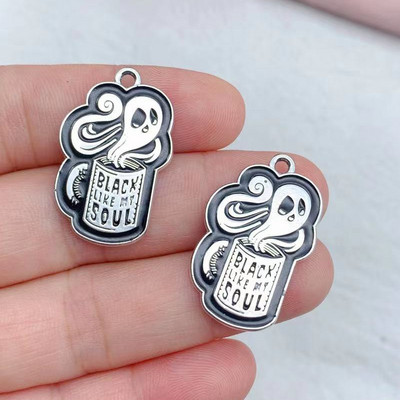 10db Boszorkány Ouija Zománcos medál Boszorkánymacska Nap Hold Koponya Medál Ékszerekhez Barkácsolás Ékszer Találatok Tervező Chramok