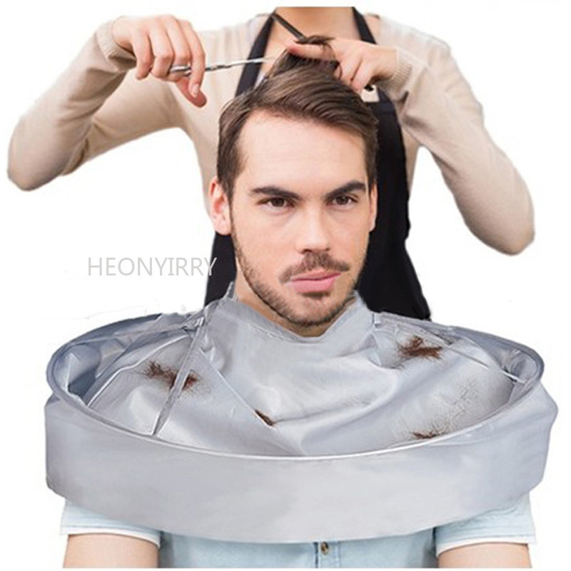 1 db vízálló felnőtt hajvágó köpeny összecsukható esernyő Cape Salon fodrász köpeny otthoni fodrászat köpeny huzat fodrász kendő