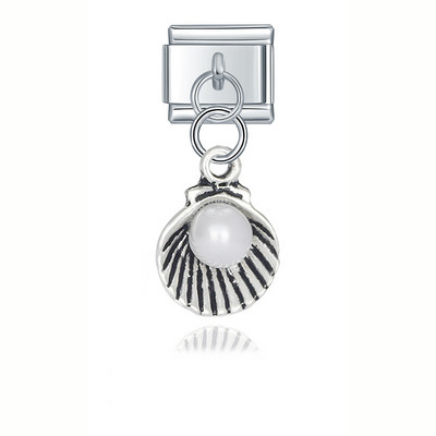 Hapishipi populaarsed originaalsed karikakrasüdamed meritäht lumehelveste kivist itaalia võlu, 9 mm käevõru käevõru ehete valmistamine DJ072