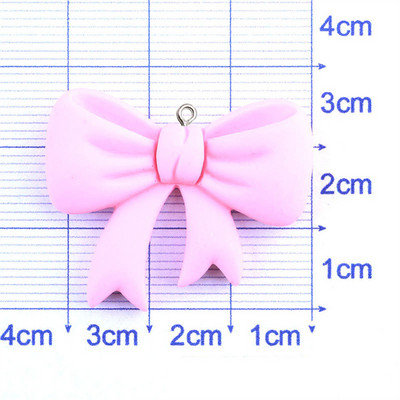 10Pcs Kawaii Bowknot Resin Charms Naušnica Ogrlica u obliku ušice DIY slatki privjesci Privjesak za ključeve Dodaci za kosu Modni nakit