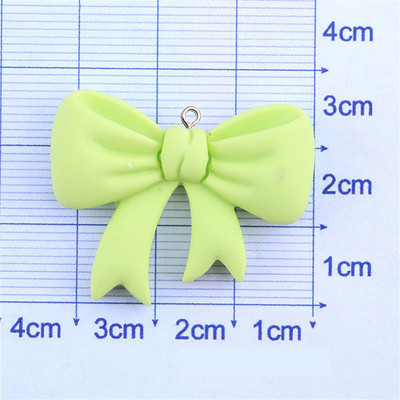 10Pcs Kawaii Bowknot Resin Charms Naušnica Ogrlica u obliku ušice DIY slatki privjesci Privjesak za ključeve Dodaci za kosu Modni nakit