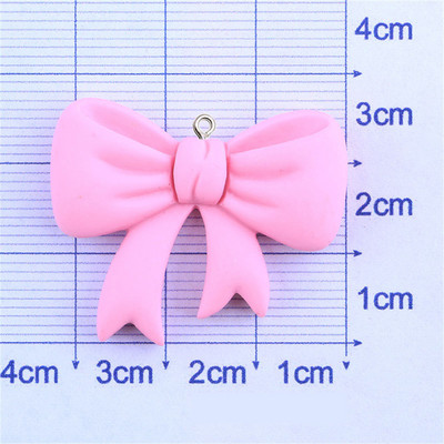 10Pcs Kawaii Bowknot Resin Charms Naušnica Ogrlica u obliku ušice DIY slatki privjesci Privjesak za ključeve Dodaci za kosu Modni nakit