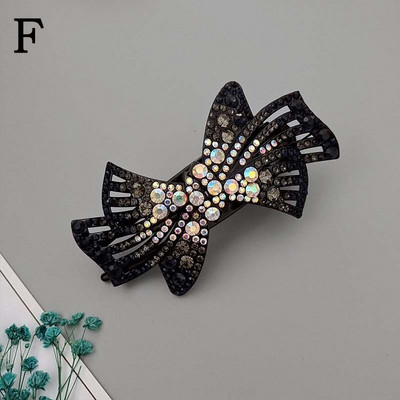 Ženske perle Drška za kosu Elegantni cvijet od vještačkih dijamanata Kandže za kosu Vintage češljevi za kosu Kopča Ukosnica s mašnom Pokrivala za glavu s konjskim repom