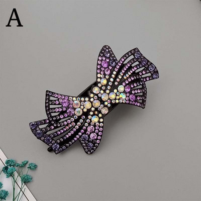 Ženske perle Drška za kosu Elegantni cvijet od vještačkih dijamanata Kandže za kosu Vintage češljevi za kosu Kopča Ukosnica s mašnom Pokrivala za glavu s konjskim repom