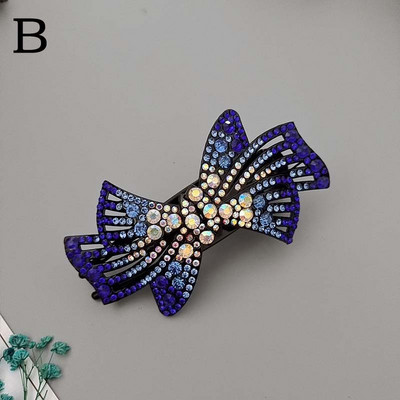 Ženske perle Drška za kosu Elegantni cvijet od vještačkih dijamanata Kandže za kosu Vintage češljevi za kosu Kopča Ukosnica s mašnom Pokrivala za glavu s konjskim repom