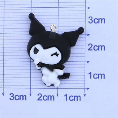 10Pcs Kawaii Životinje Resin Charms Izrada nakita Umjetnička dekoracija Rukotvorine Privjesak za ključeve DIY Crtić Privjesak Naušnica Ogrlica Dodaci