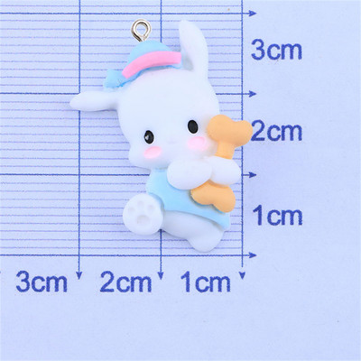 10Pcs Kawaii Životinje Resin Charms Izrada nakita Umjetnička dekoracija Rukotvorine Privjesak za ključeve DIY Crtić Privjesak Naušnica Ogrlica Dodaci