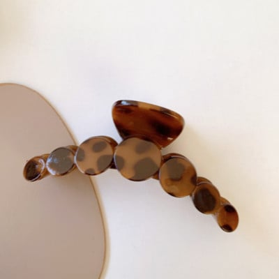 Bilandi Elegantna kopča za kosu s uzorkom leoparda Velika acetatna kopča za kosu Ukosnice za žene Djevojački dodaci za kosu Napraviti frizuru