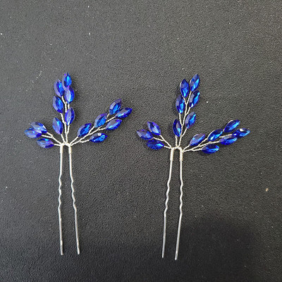 Floralbride ručno rađene opalne kristalno prozirne štrase svadbene igle za kosu set kopči za vjenčanje naljepnice za kosu ženski nakit dodaci za kosu