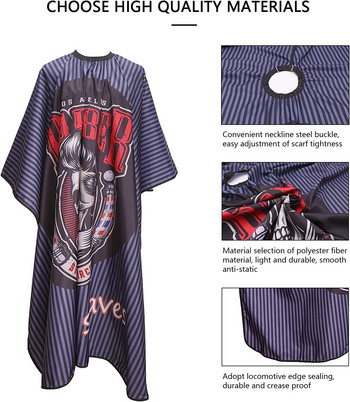 Κάπα κομμωτηρίου για κομμωτές Νέο μοτίβο Κάπες κουρείου για άντρες Ρούχα εργασίας κουρείο Ποδιά κομμωτηρίου Βαμμένα ρούχα