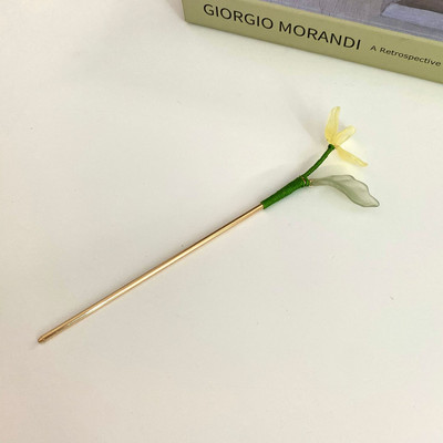 2022 Korea Vintage Romantiline Värvilised Tulbid Juuksenõelad Juukseklambrid Lilled Juuksenõelad Stiilitööriistad Naiste Tüdrukute Juukseaksessuaarid