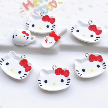 10Pcs Simulation Cartoon Animal Plate Resin Charms Μενταγιόν με λουράκι τηλεφώνου DIY Μπρελόκ Σκουλαρίκι Κολιέ Κοσμήματα Στολίδι Αξεσουάρ