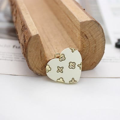 10 kom/lot Srce Uljni Emajl DIY privjesci za torbu Naušnice Ogrlica Izrada nakita Ručno izrađeni privjesak