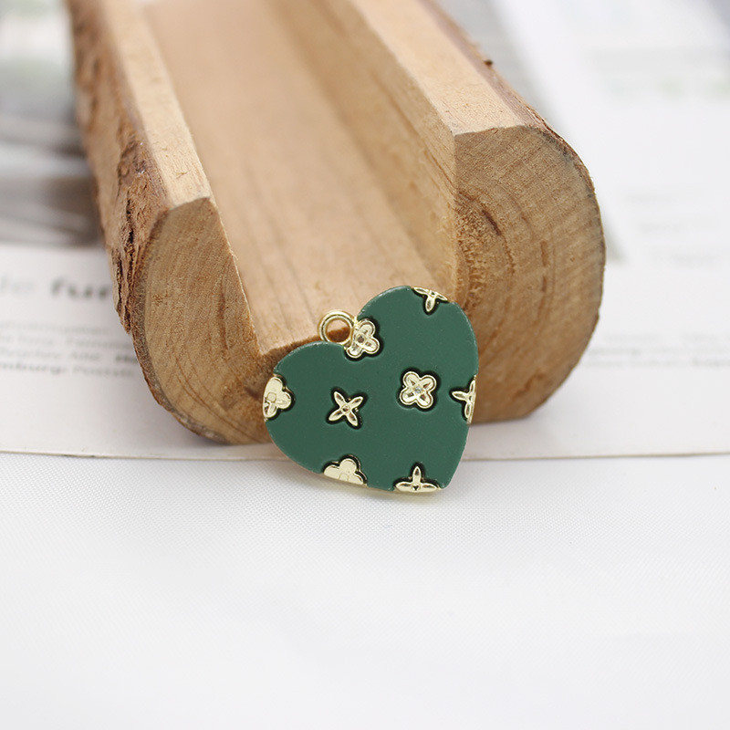 10 kom/lot Srce Uljni Emajl DIY privjesci za torbu Naušnice Ogrlica Izrada nakita Ručno izrađeni privjesak