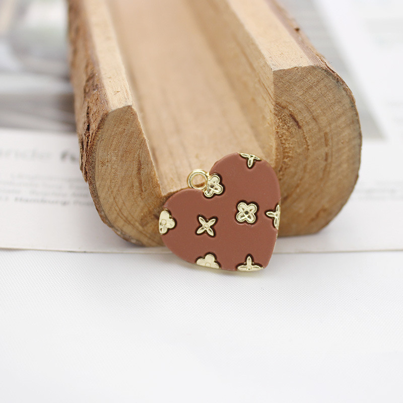 10 kom/lot Srce Uljni Emajl DIY privjesci za torbu Naušnice Ogrlica Izrada nakita Ručno izrađeni privjesak