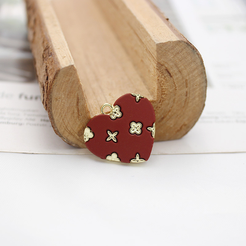 10 kom/lot Srce Uljni Emajl DIY privjesci za torbu Naušnice Ogrlica Izrada nakita Ručno izrađeni privjesak