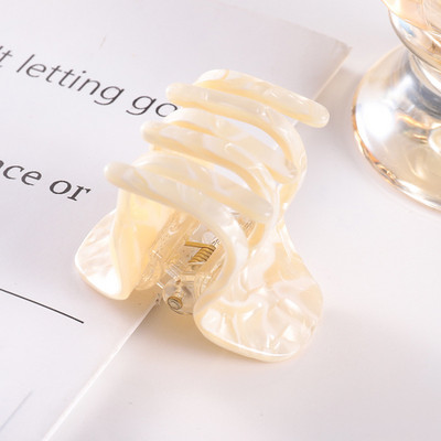 HUANQI 2023 Agrafă de păr mică, din acetat, cu gheare, marmură, imprimeu leopard, ac de coaj de țestoasă pentru femei, accesorii pentru păr, coafarea părului