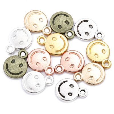 40 komada 8X10 mm smajlić privjesci od legure cinka Dodaci Dijelovi Privjesci za DIY Naušnice Narukvica Ogrlica Izrada nakita