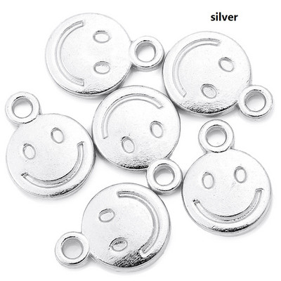 40 komada 8X10 mm smajlić privjesci od legure cinka Dodaci Dijelovi Privjesci za DIY Naušnice Narukvica Ogrlica Izrada nakita