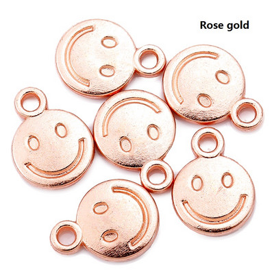 40 komada 8X10 mm smajlić privjesci od legure cinka Dodaci Dijelovi Privjesci za DIY Naušnice Narukvica Ogrlica Izrada nakita