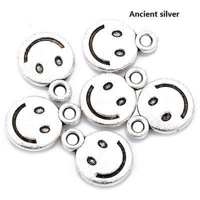 40 komada 8X10 mm smajlić privjesci od legure cinka Dodaci Dijelovi Privjesci za DIY Naušnice Narukvica Ogrlica Izrada nakita