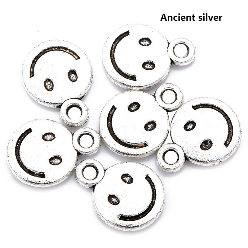 40 komada 8X10 mm smajlić privjesci od legure cinka Dodaci Dijelovi Privjesci za DIY Naušnice Narukvica Ogrlica Izrada nakita