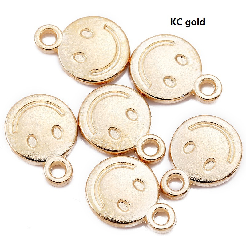 40 komada 8X10 mm smajlić privjesci od legure cinka Dodaci Dijelovi Privjesci za DIY Naušnice Narukvica Ogrlica Izrada nakita