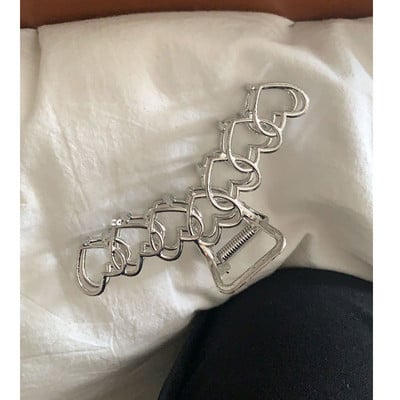 Fém Hollow Out Circle Love Heart Star Big Shark Clip Női Lány Napi Ékszer Őszi Téli Fejdísz HUANZHI 2022 ÚJ INS