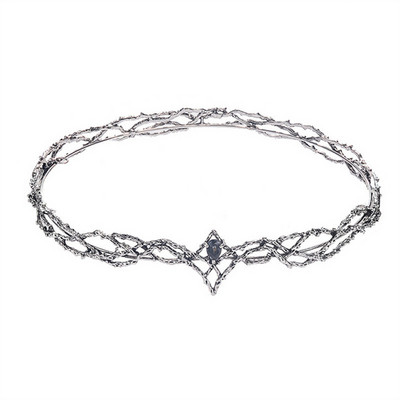 Movie King Okrugla kruna tijara Ženska kap vode Cirkon Traka za glavu Svadbeni dodaci za kosu Muška kruna Vjenčani božićni darovi