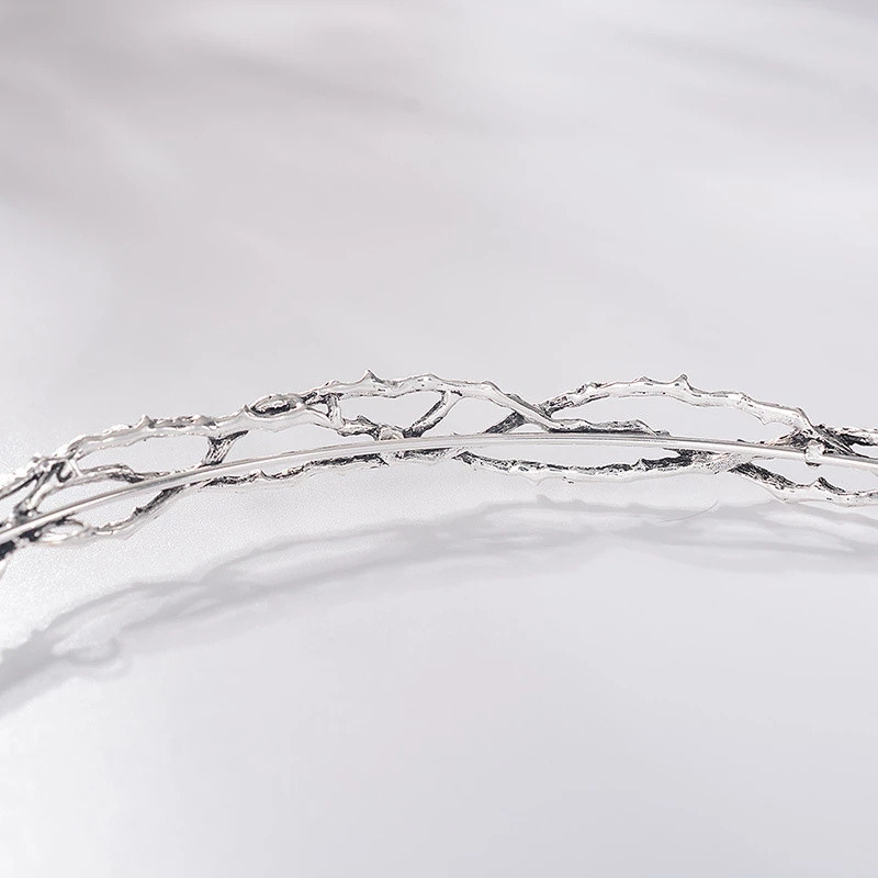 Movie King Okrugla kruna tijara Ženska kap vode Cirkon Traka za glavu Svadbeni dodaci za kosu Muška kruna Vjenčani božićni darovi