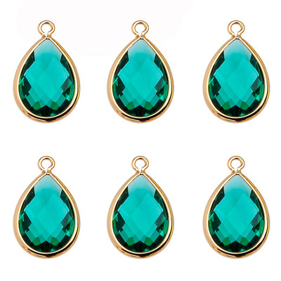 10 kom. Glamurozne, luksuzne ogrlice s dragim kamenjem u obliku kapljice, narukvice, ženski dodaci za izradu nakita, ručno izrađene DIY naušnice, privjesci