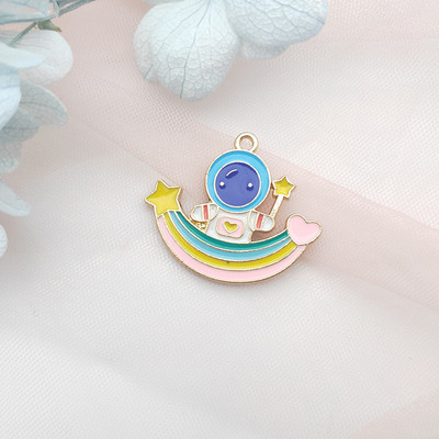 10 komada Crtani privjesak od legure Privjesak za naušnice iz crtanog astronauta DIY Privjesak za ključeve Privjesak za nakit Privjesci za naušnice