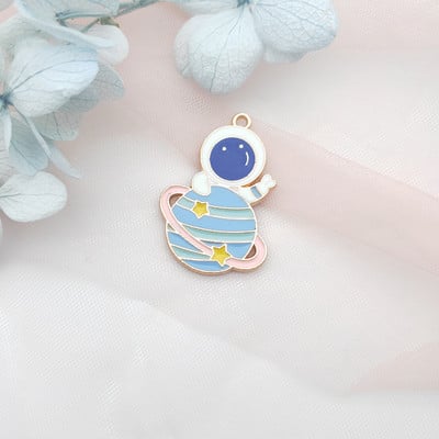 10 komada Crtani privjesak od legure Privjesak za naušnice iz crtanog astronauta DIY Privjesak za ključeve Privjesak za nakit Privjesci za naušnice